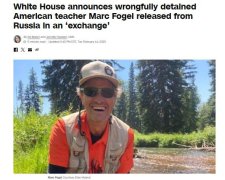 一名在俄扣押美国公民被释放 美方声明：“俄方